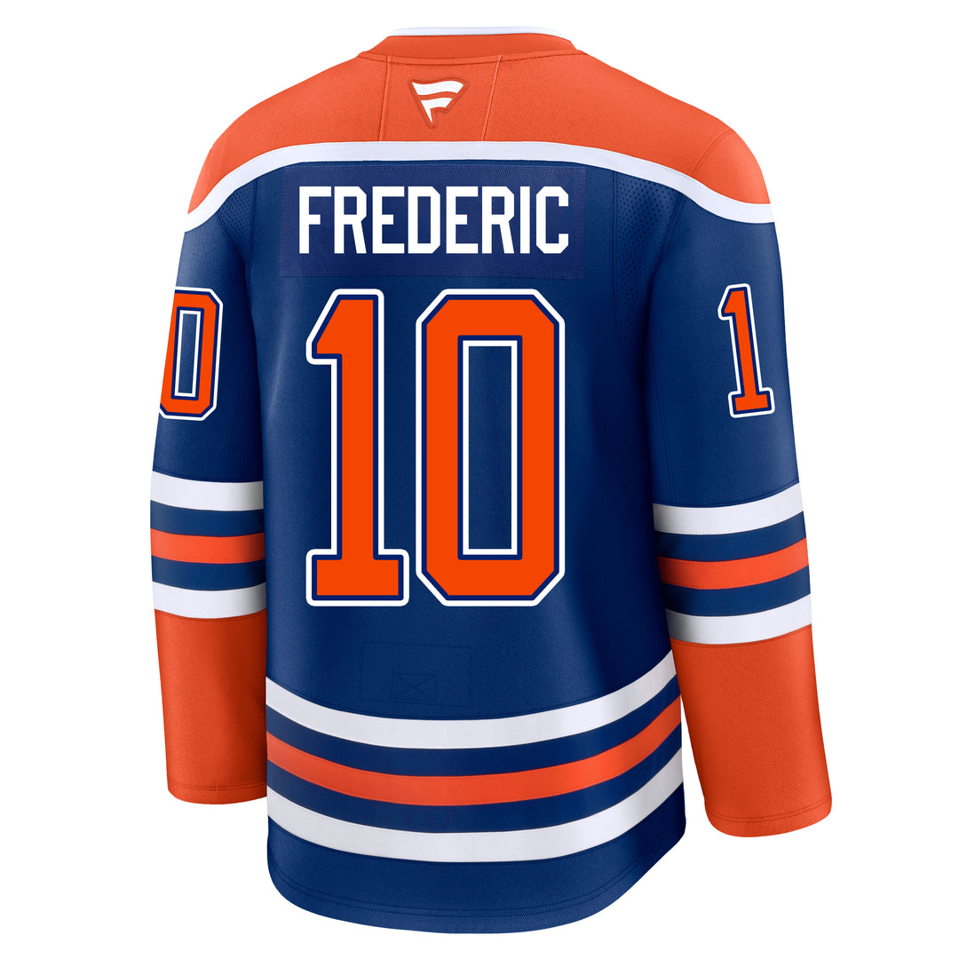 Trent Frederic Edmonton Oilers Fanatics Premium Royal Blue Home Jersey