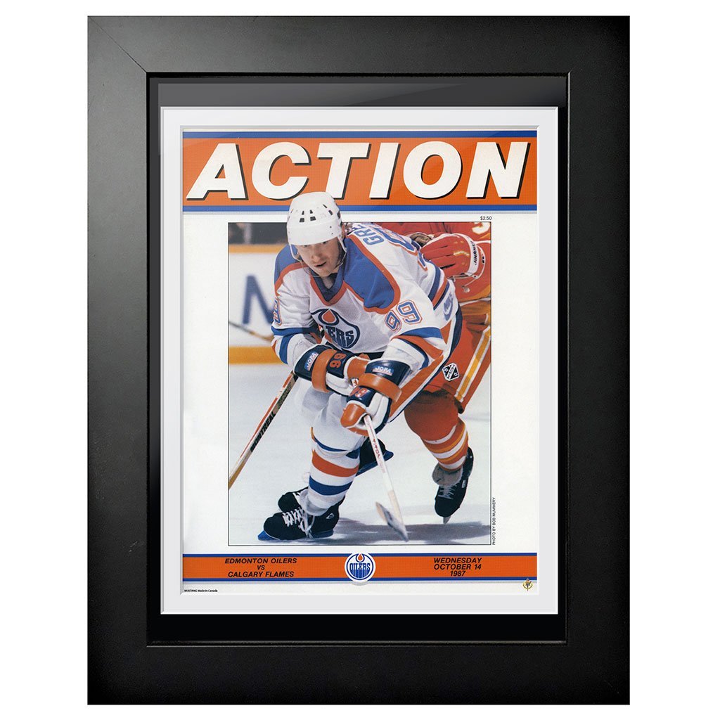 Wayne Gretzky Edmonton Oilers Framed 12"x 16" Print