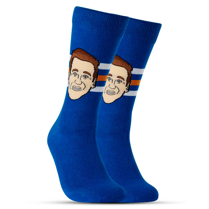 Zach Hyman Edmonton Oilers Blue Crew Socks