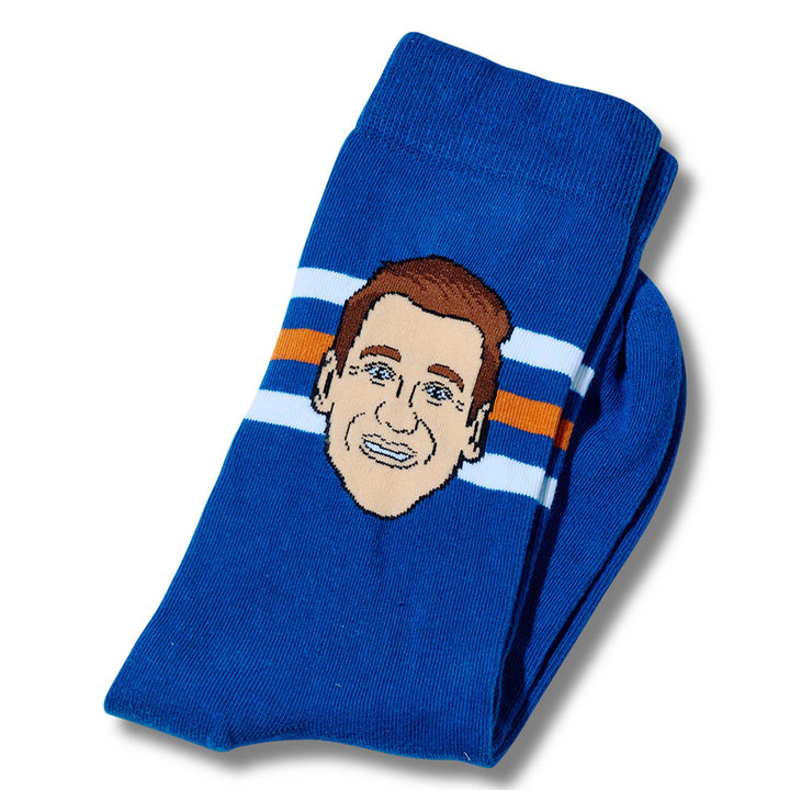 Zach Hyman Edmonton Oilers Blue Crew Socks