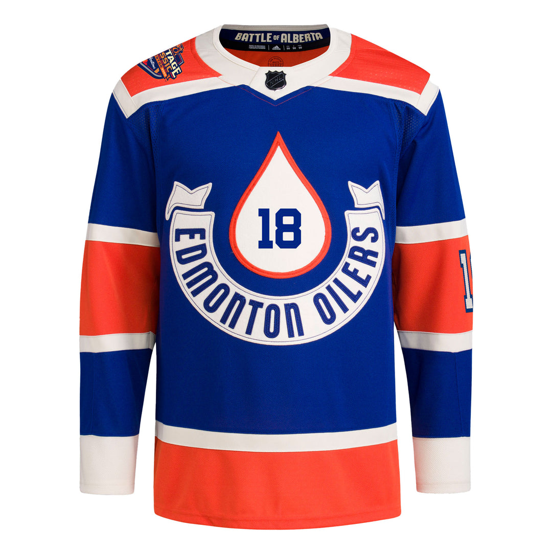 Customizable Edmonton Oilers Adidas 2022 Primegreen Reverse Retro Authentic NHL Hockey Jersey