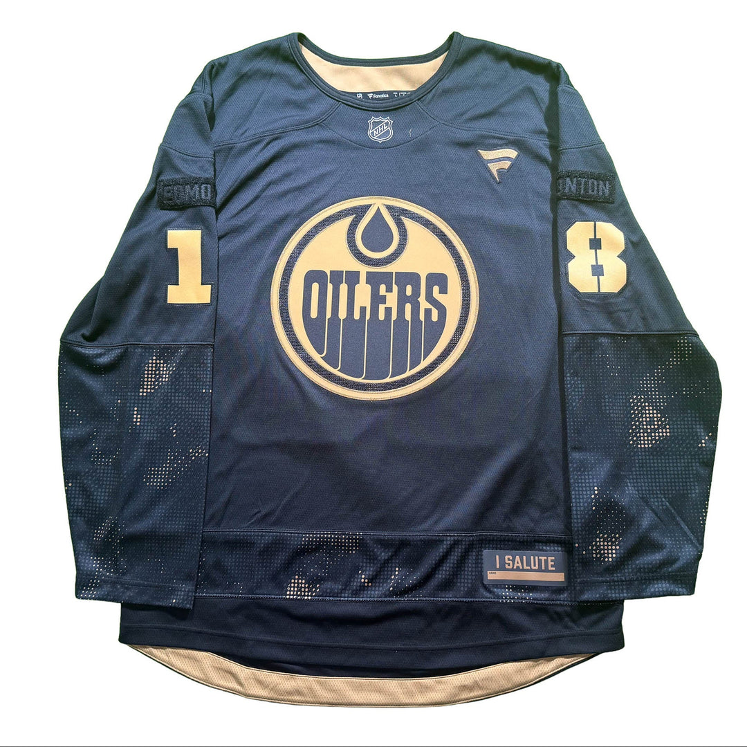 Zach Hyman Edmonton Oilers Fanatics Breakaway Military Appreciation Jersey