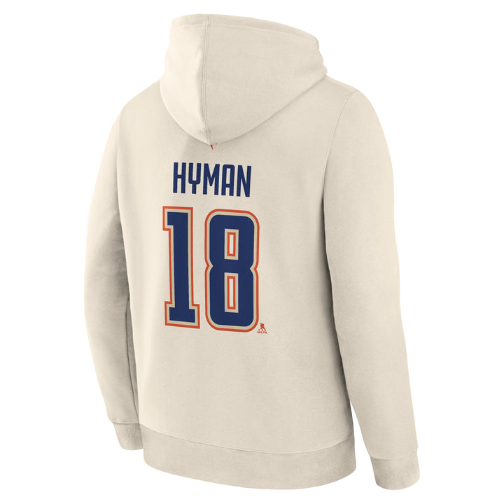 Zach Hyman Edmonton Oilers Fanatics Cream Alternate Logo Legacy Hoodie