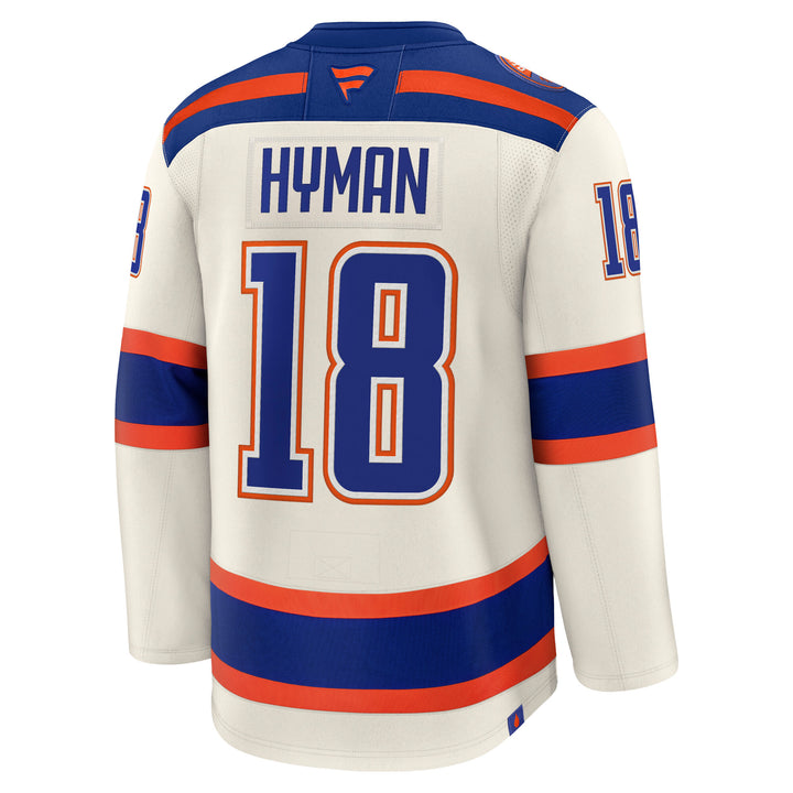 Zach Hyman Edmonton Oilers Fanatics Premium Cream Alternate Jersey