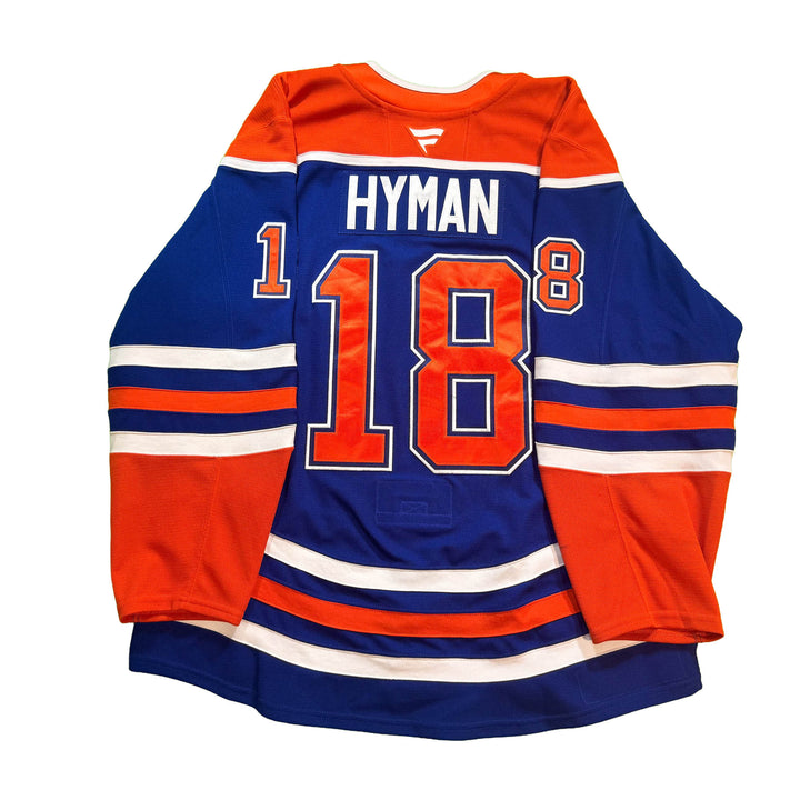 Zach Hyman Edmonton Oilers Game Worn Jersey - 2025-26 Royal Blue Set #3 - D00501