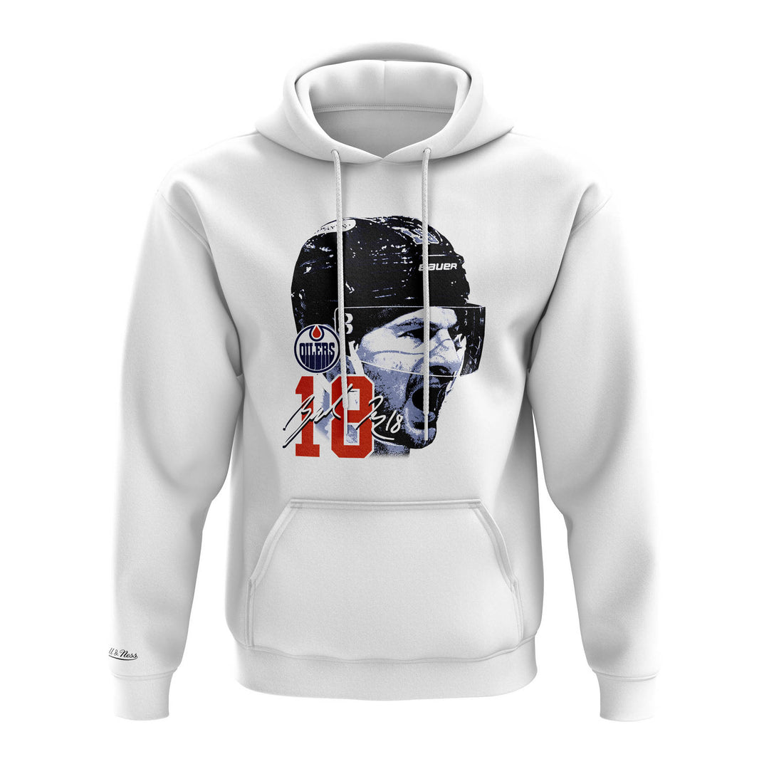 Zach Hyman Edmonton Oilers Mitchell & Ness White Hoodie