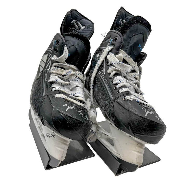 Zach Hyman Edmonton Oilers Signed Game Used 2022-23 TRUE BF10 Skates #26069