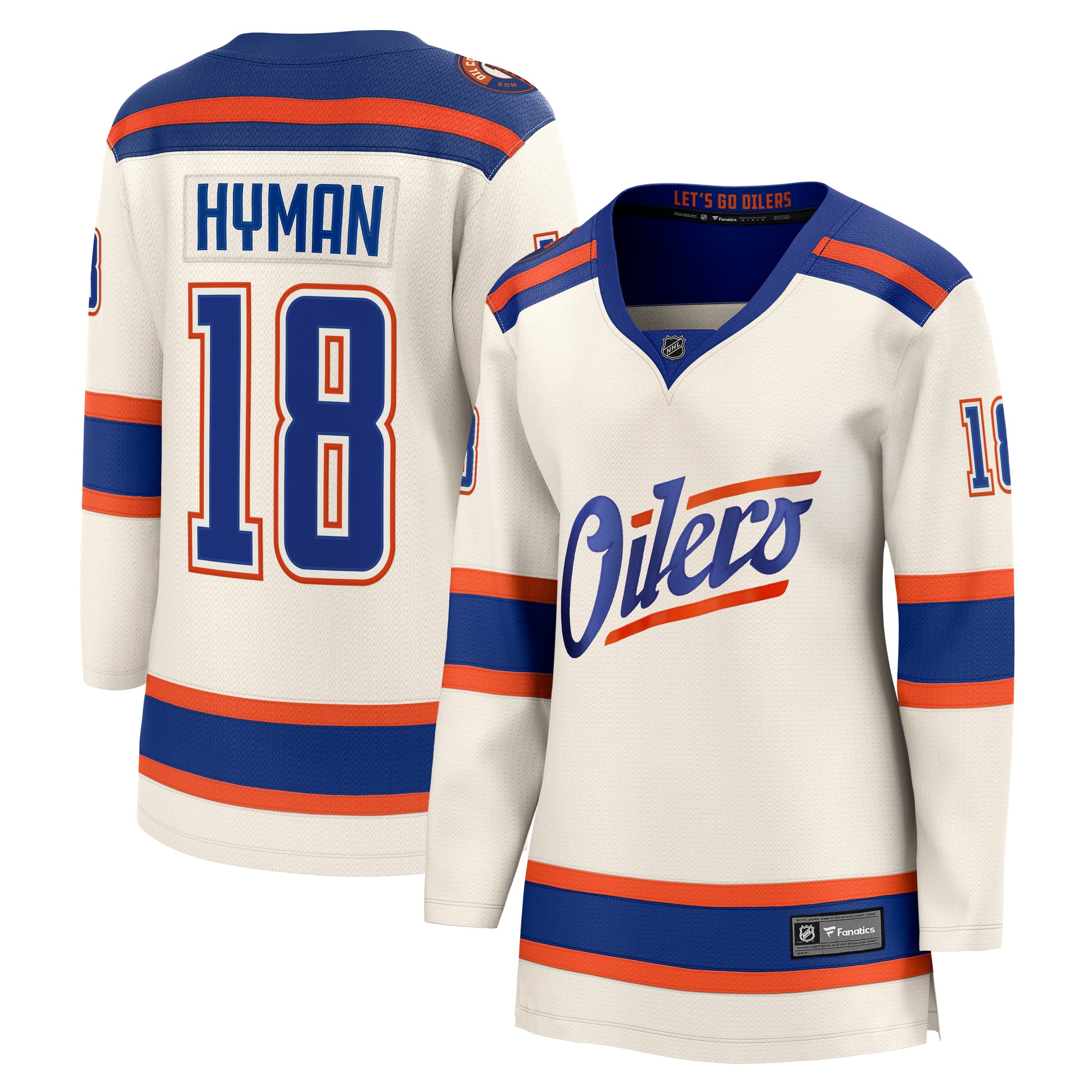 Zach Hyman Edmonton Oilers Women's Fanatics Breakaway Cream