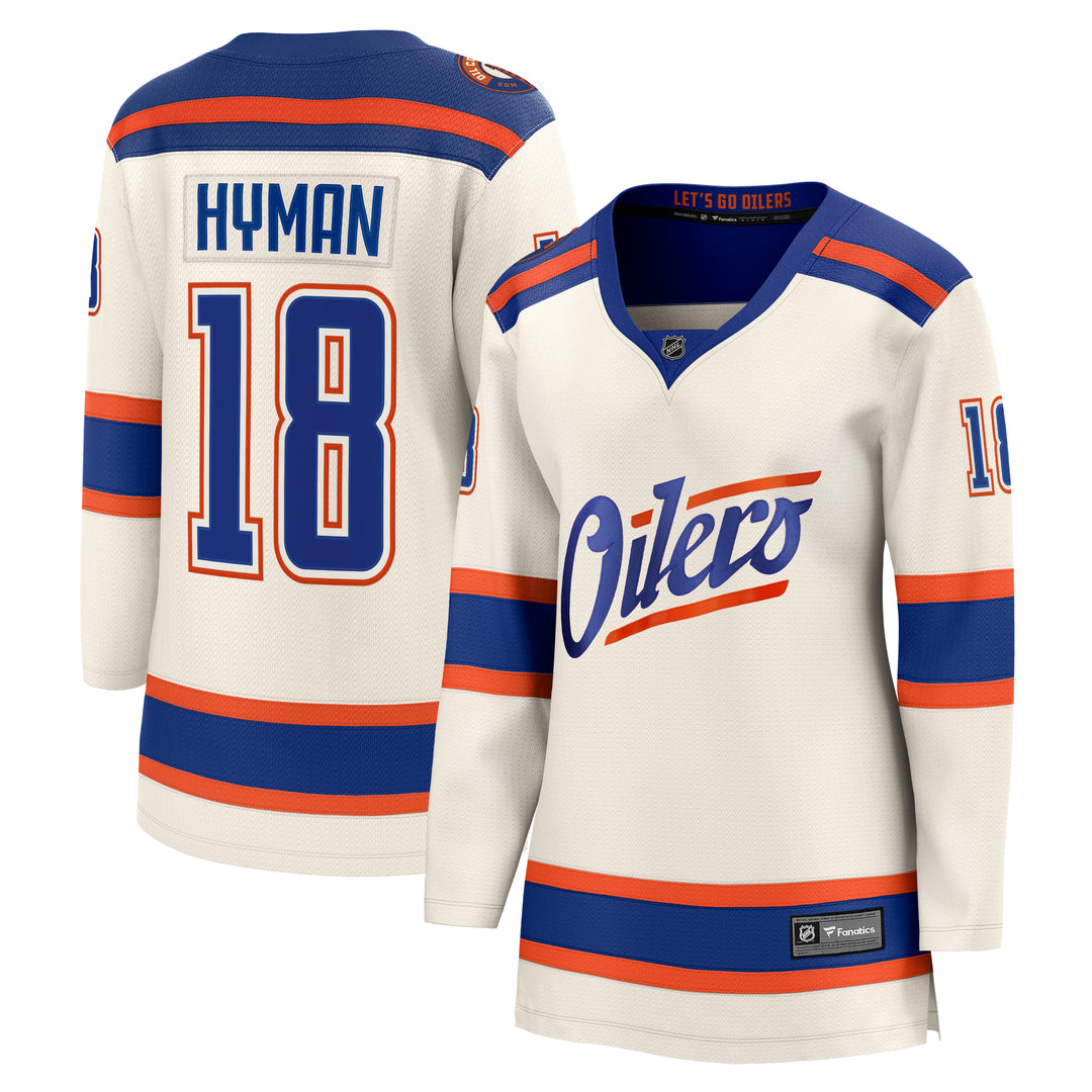 Zach Hyman Edmonton Oilers Women's Fanatics Breakaway Cream Alternate Jersey