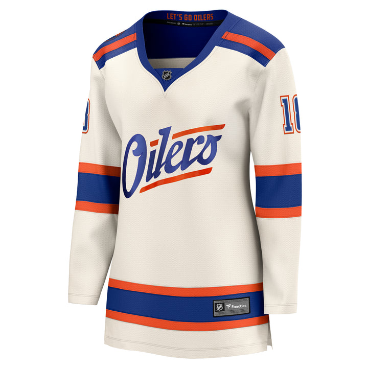 Zach Hyman Edmonton Oilers Women's Fanatics Breakaway Cream Alternate Jersey