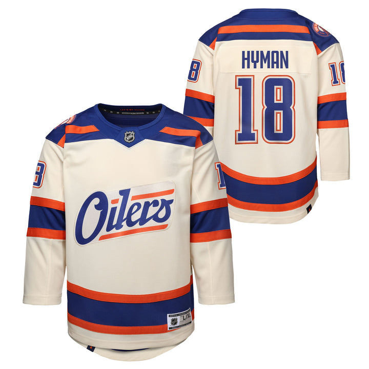 Zach Hyman Edmonton Oilers Youth 2025-26 Cream Alternate Jersey