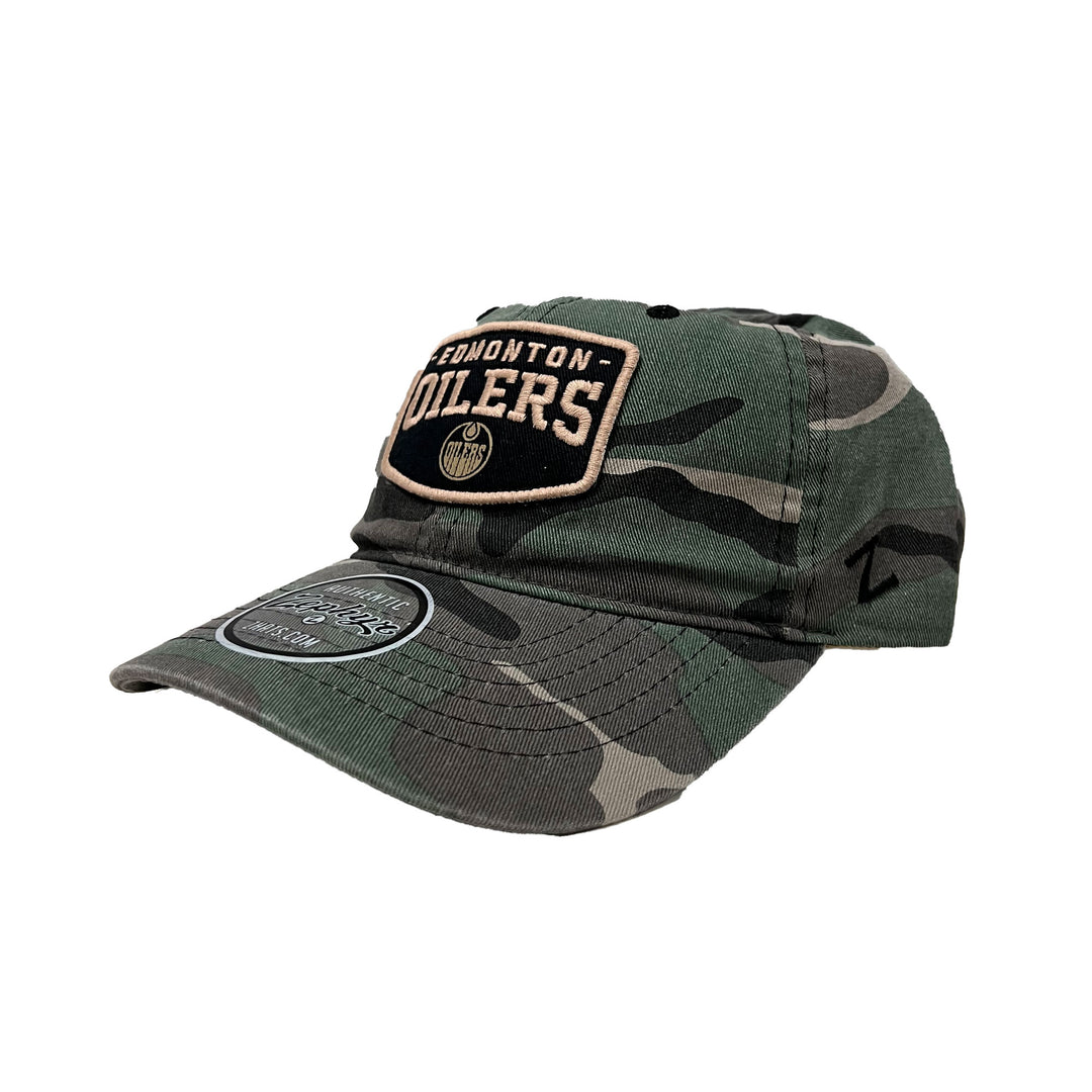 Edmonton Oilers Zephyr Camo Fort Rucker Adjustable Hat