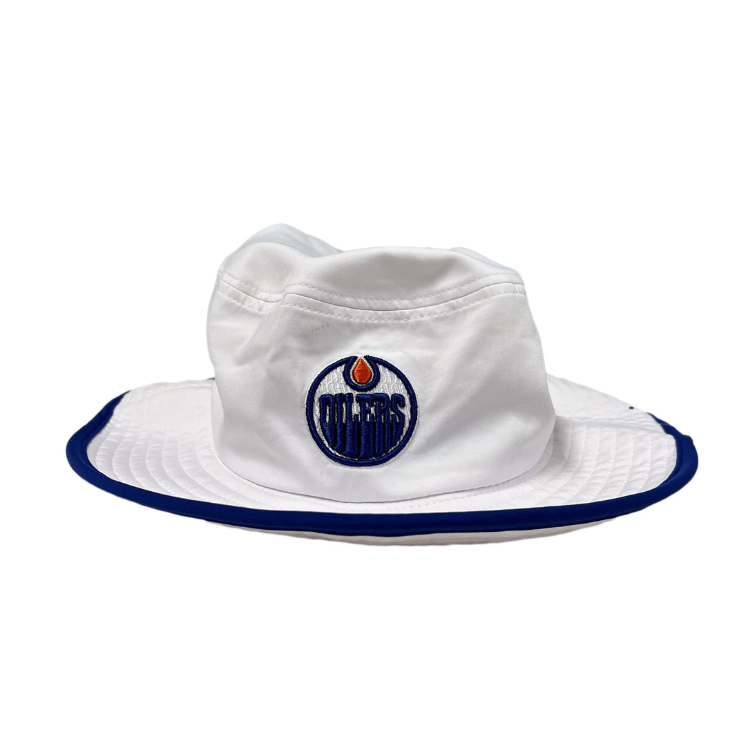 Edmonton Oilers Zephyr OTA White Bucket Hat