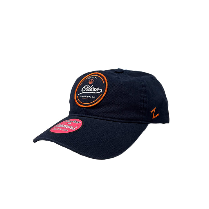 Edmonton Oilers Women's Zephyr Navy She Said Adjustable Hat