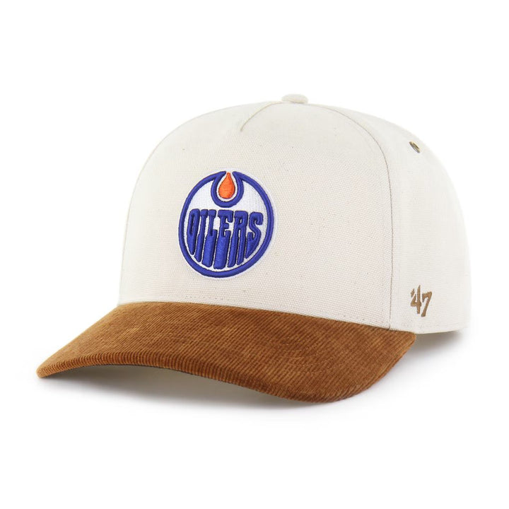 Edmonton Oilers Carhartt '47 Cream Undyed Hitch Snapback Hat