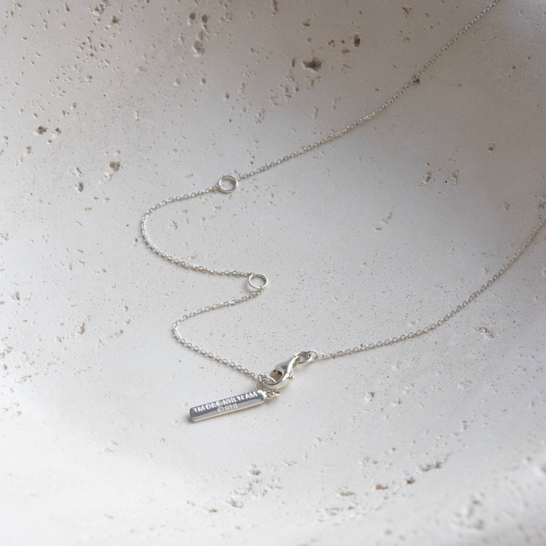 Edmonton Oilers So Pretty Cara Cotter Silver Pave Necklace