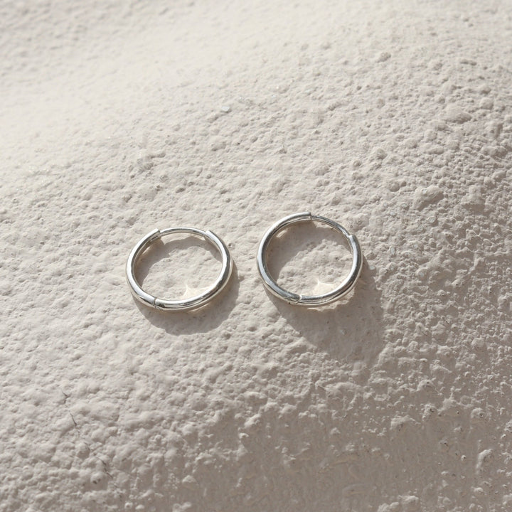 Edmonton Oilers So Pretty Cara Cotter Silver Wax Seal Charm Hoop Earrings