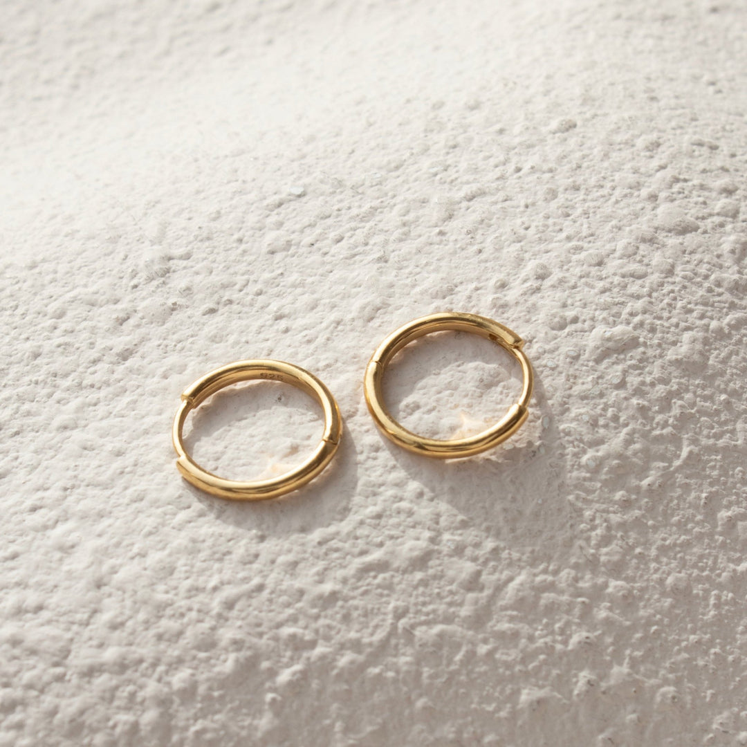 Edmonton Oilers So Pretty Cara Cotter Gold Wax Seal Charm Hoop Earrings