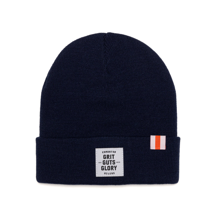 Edmonton Oilers Local Soft Goods Navy "Grit Guts Glory" Toque