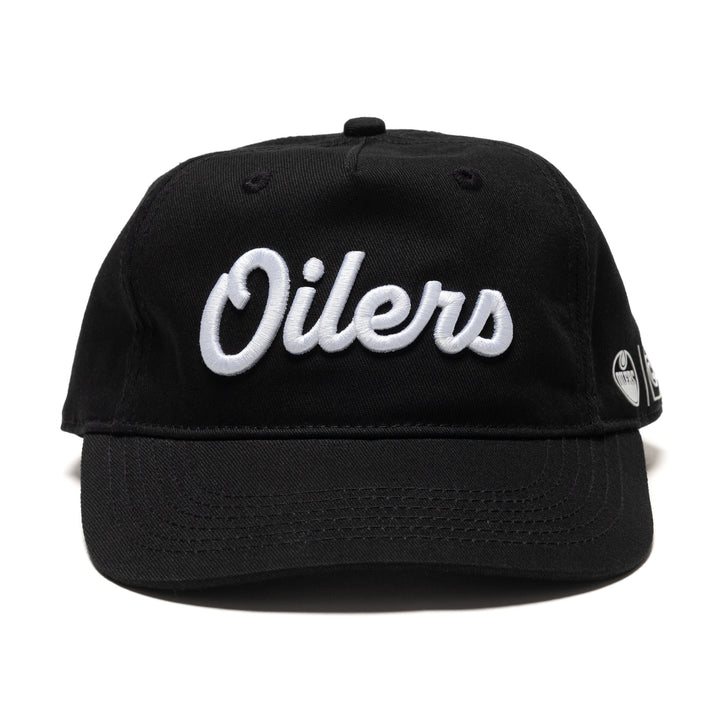 Edmonton Oilers Local Soft Goods Black Vintage Script Snapback Hat