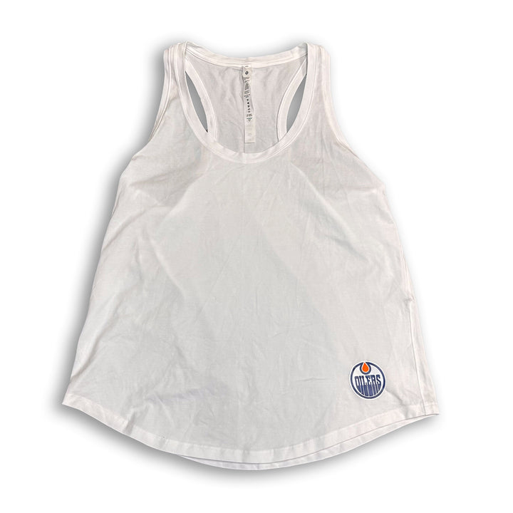 Edmonton Oilers Women's lululemon Love Tank White Tank Top