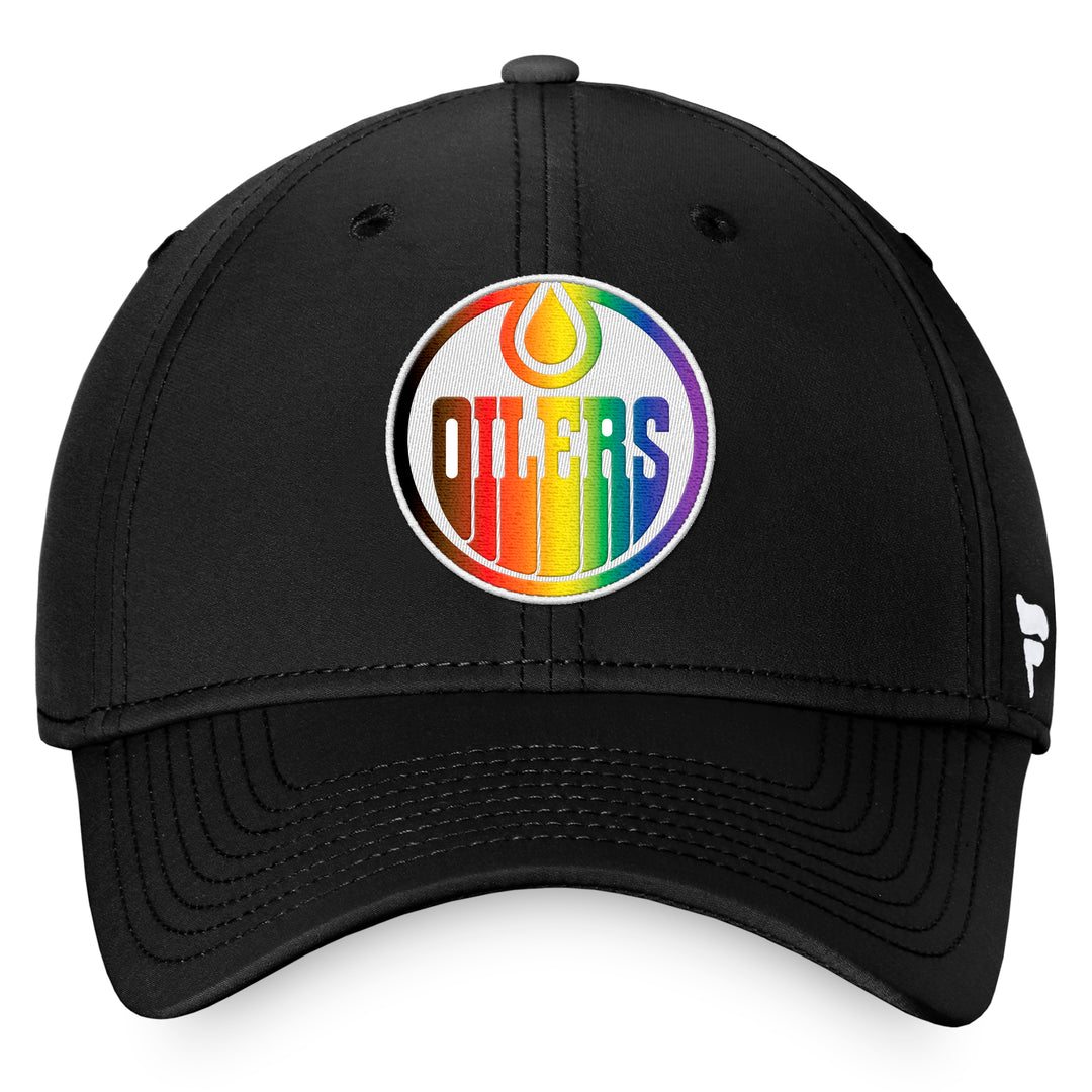Edmonton Oilers Fanatics Pride Black Flex Hat