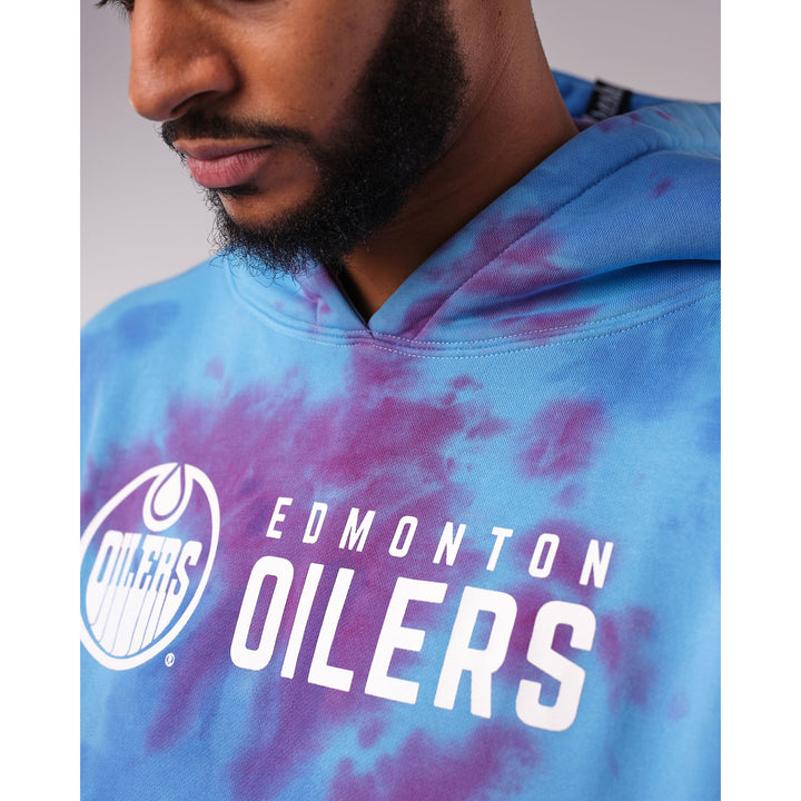 Edmonton Oilers 22Fresh Dusk Tie Dye Purple & Blue Hoodie