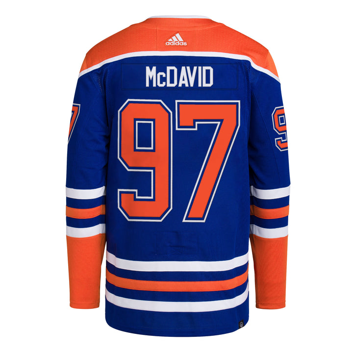 Connor McDavid Edmonton Oilers adidas Primegreen Authentic Royal Blue Home Jersey