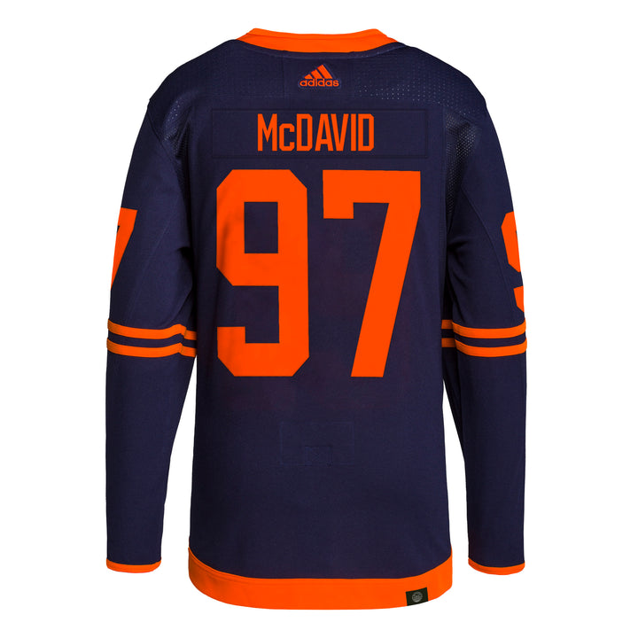 Connor McDavid Edmonton Oilers Primegreen Authentic Navy Alternate Jersey