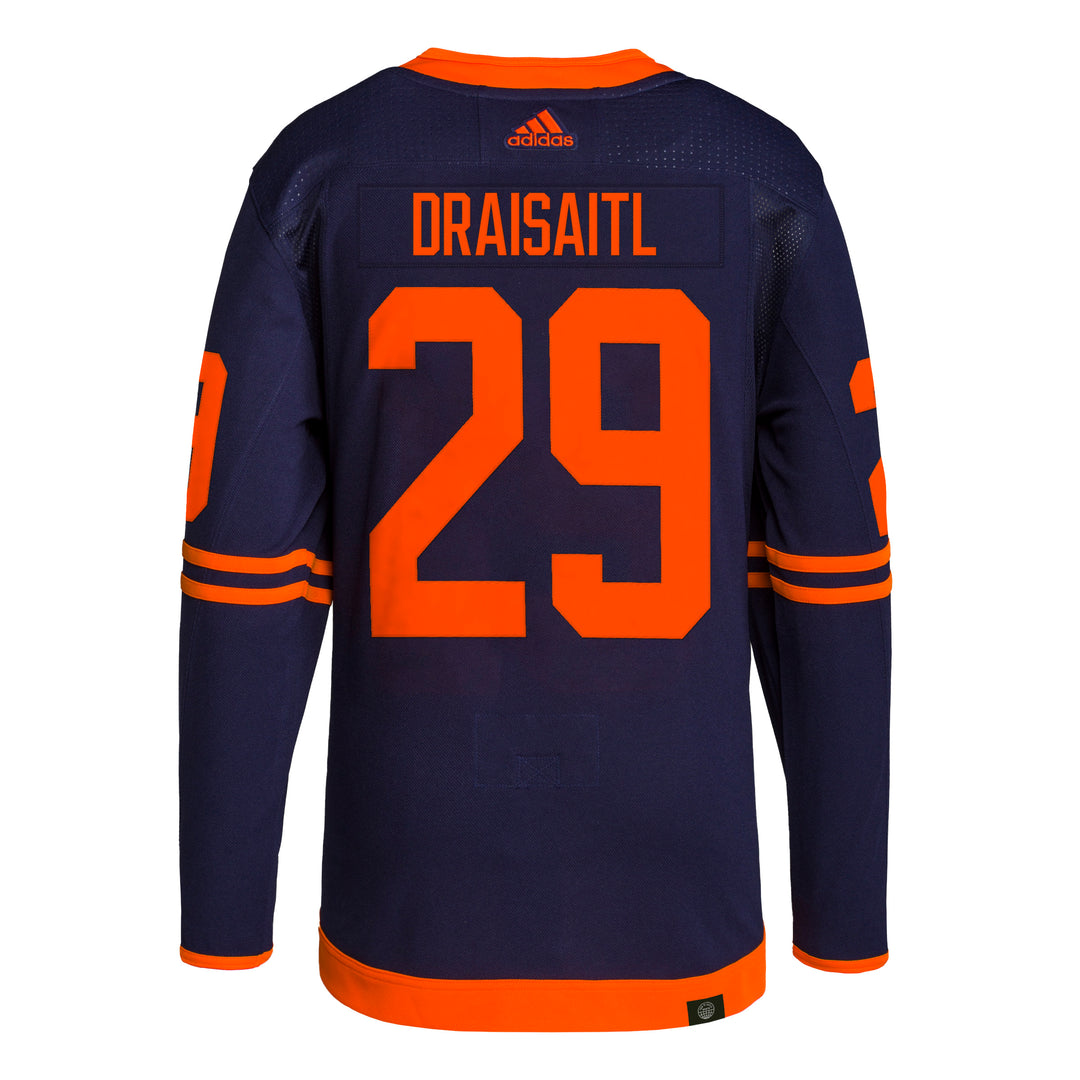 Leon Draisaitl Oilers Royal Authentic Player Alternate Jersey