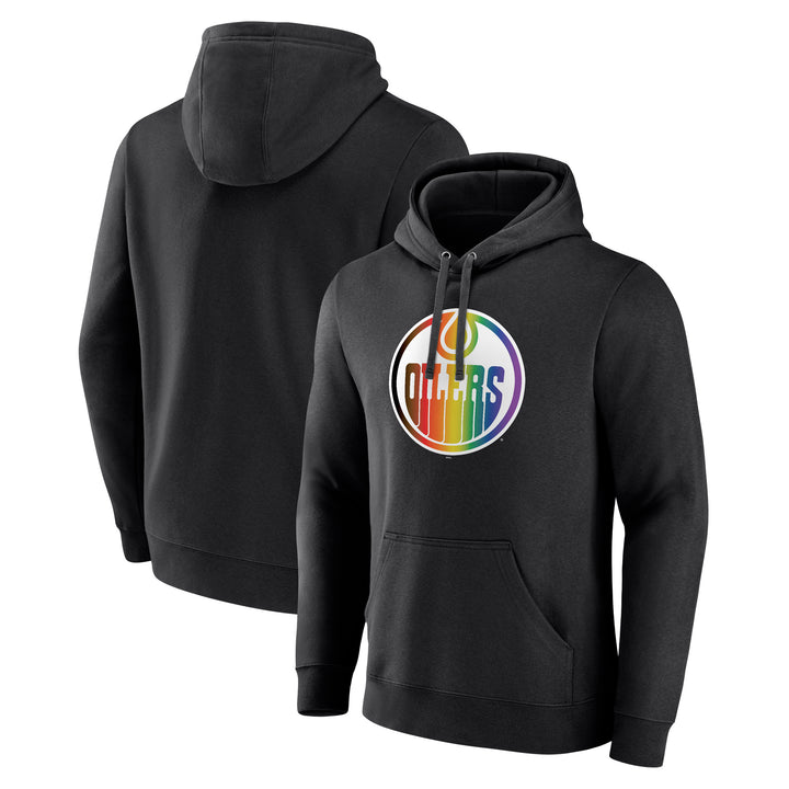 Edmonton Oilers Pride Black Pullover Hoodie