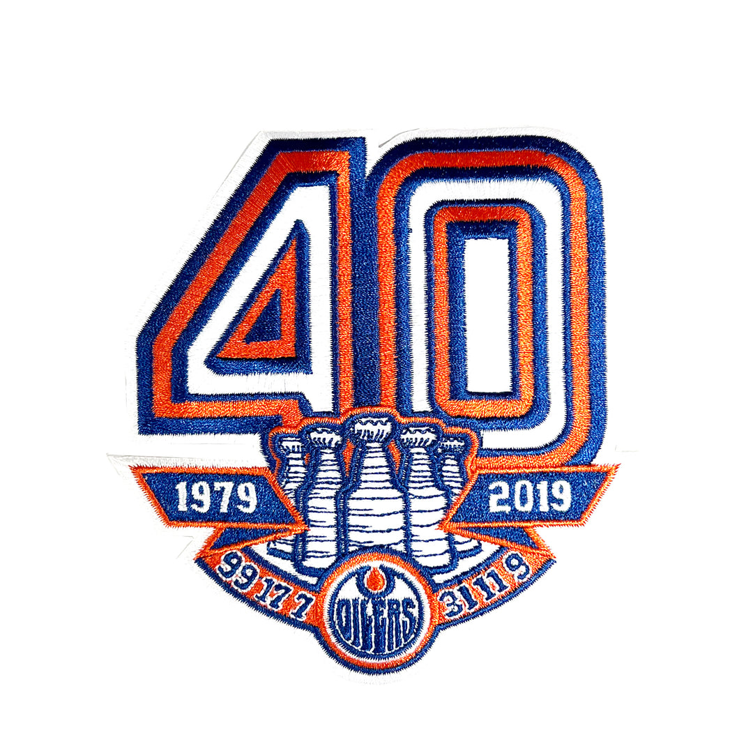 Edmonton Oilers 40th Anniversary Jersey Patch (Royal)