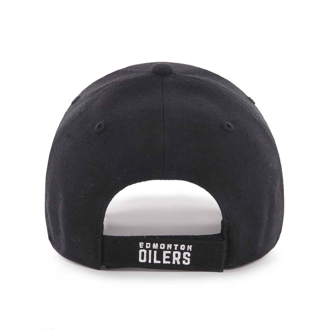 Edmonton Oilers '47 Black & White MVP Adjustable Hat