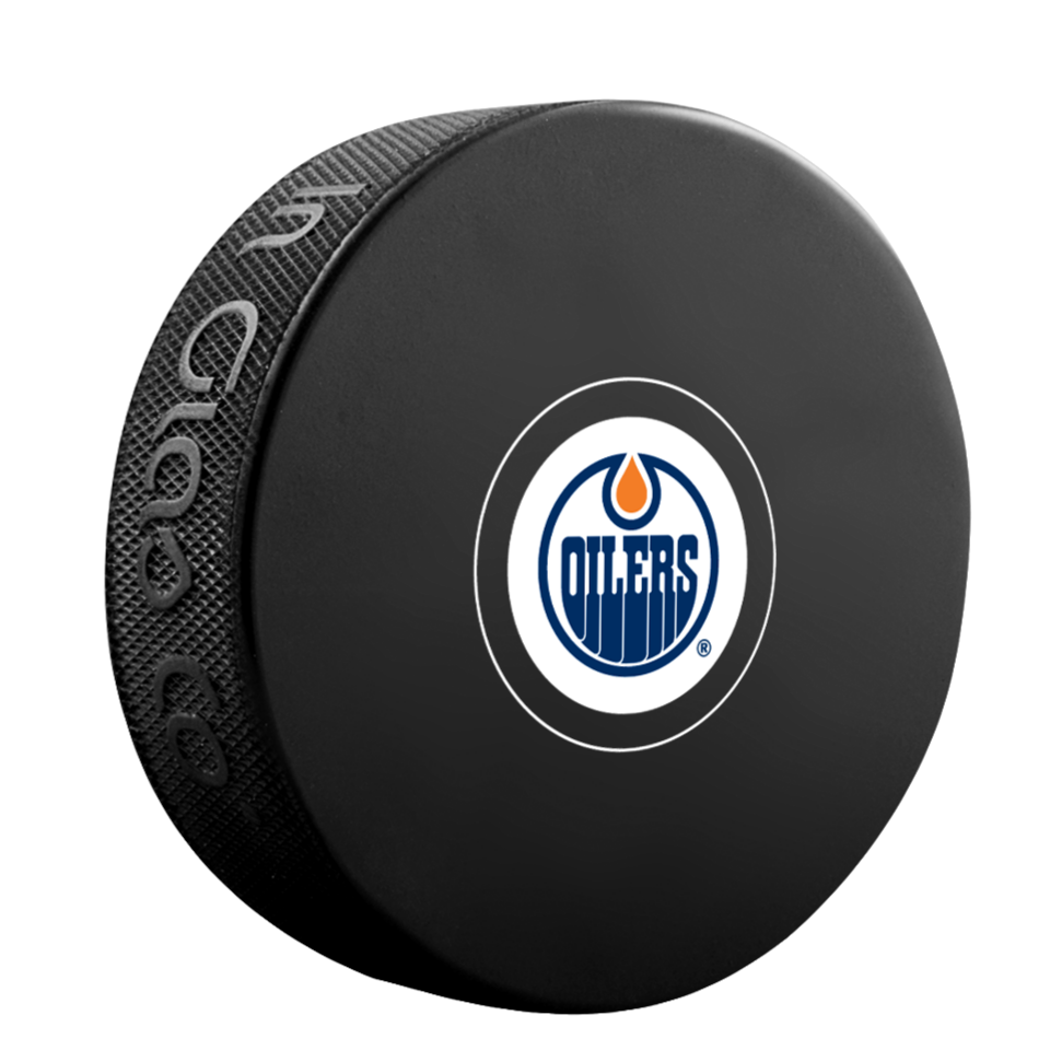 Edmonton Oilers Home Logo Puck