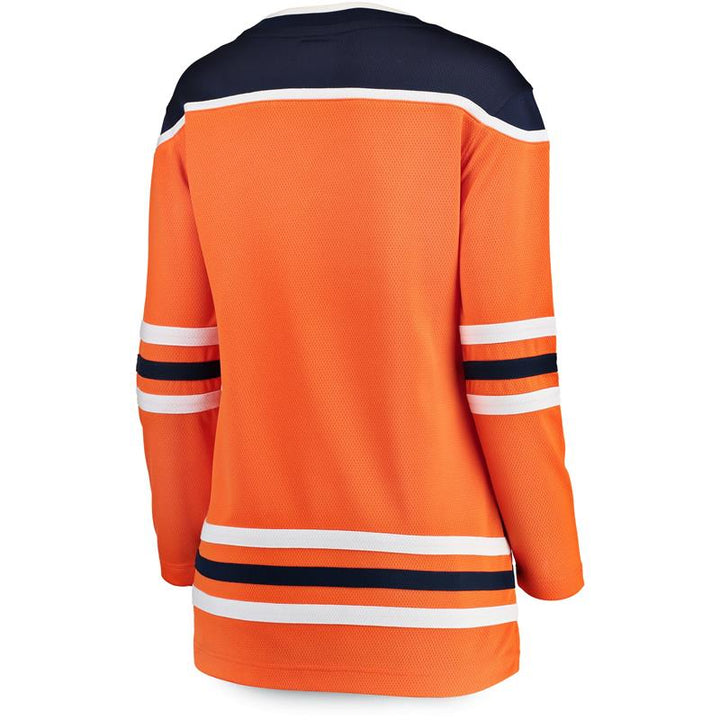 Edmonton Oilers Womens Fanatics Breakaway Orange Home Jersey