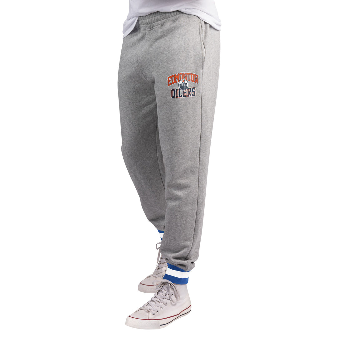 Edmonton Oilers Starter Blitz Grey Pants/Joggers