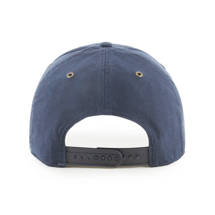 Edmonton Oilers Back Track Navy Midfield Snapback Hat