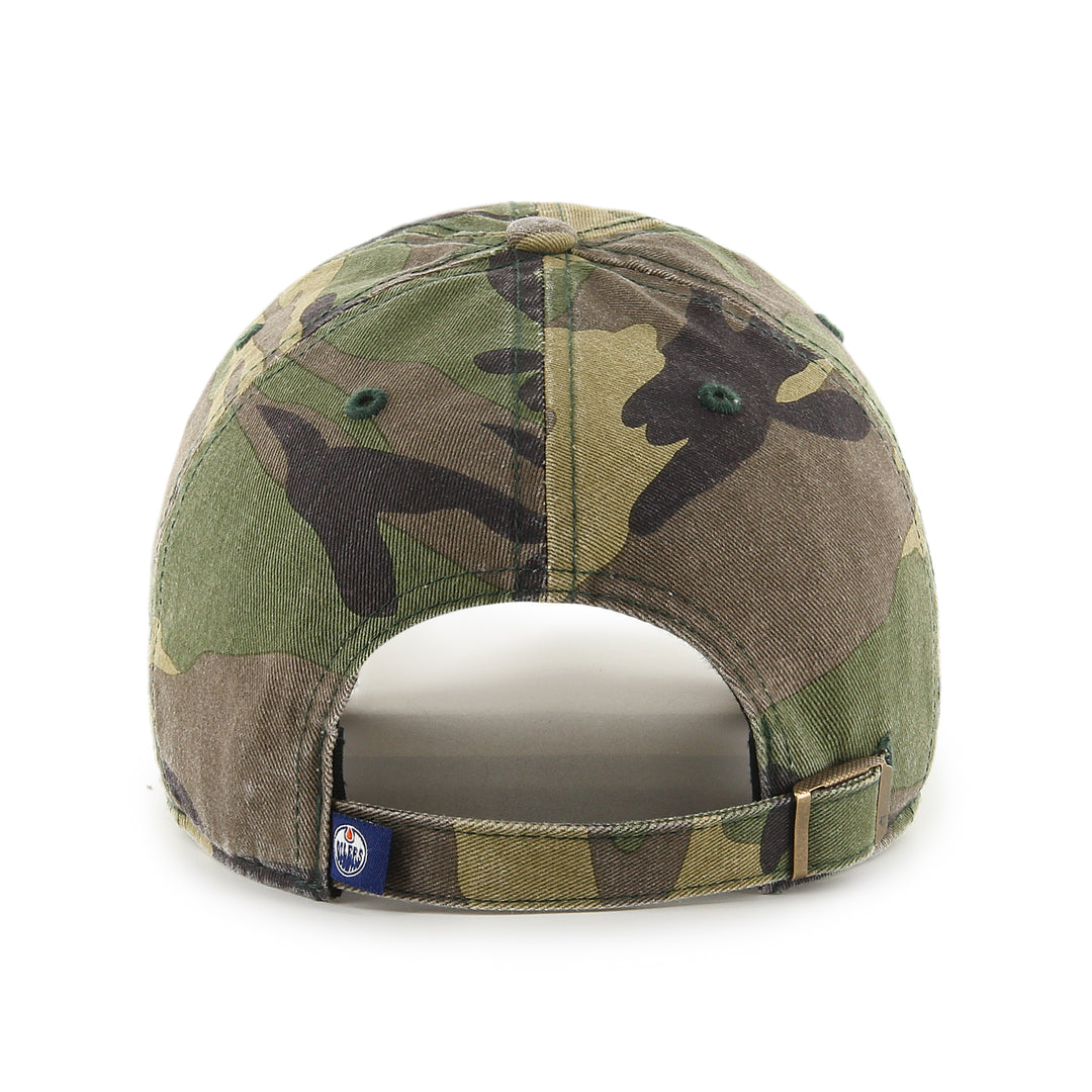 Edmonton Oilers '47 Camo Clean Up Adjustable Hat