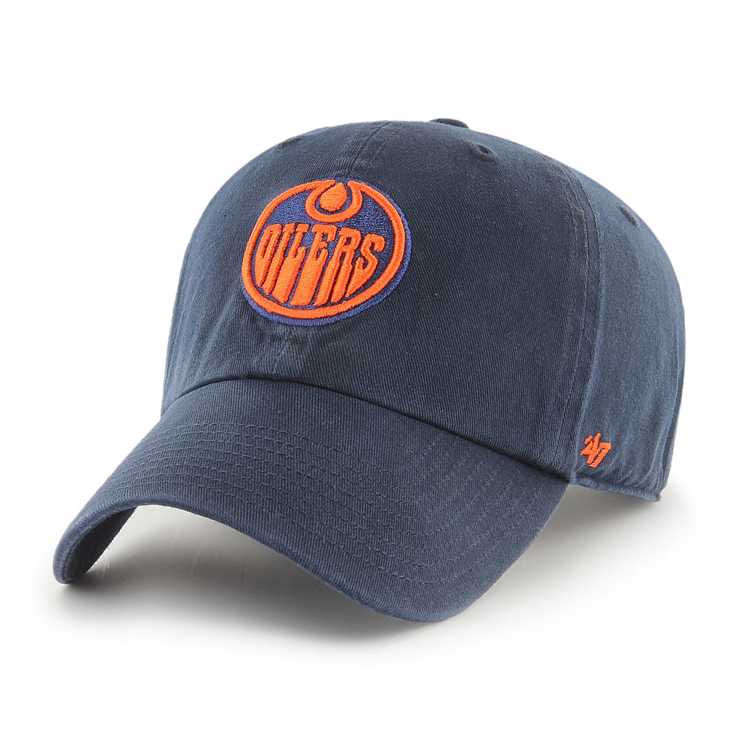 Edmonton Oilers '47 Alternate Logo Clean Up Adjustable Hat