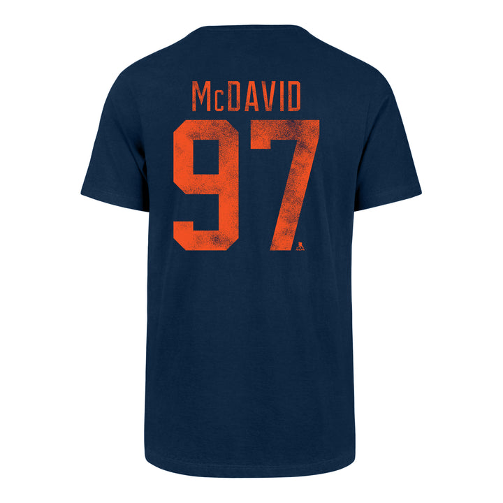 Connor McDavid Edmonton Oilers Fanatics Name & Number Navy T-Shirt