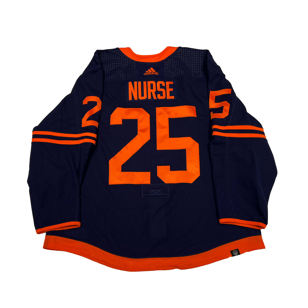 Darnell Nurse Edmonton Oilers Game Worn Jersey - 2022-23 Navy Set #2 - A00406