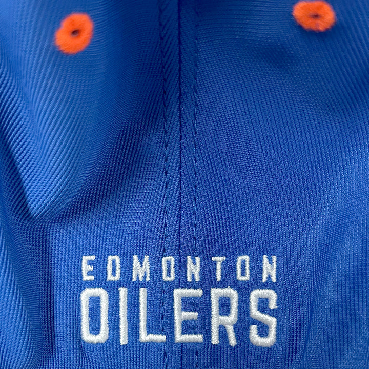 Edmonton Oilers American Needle Blue Royal E Boss Flex Hat