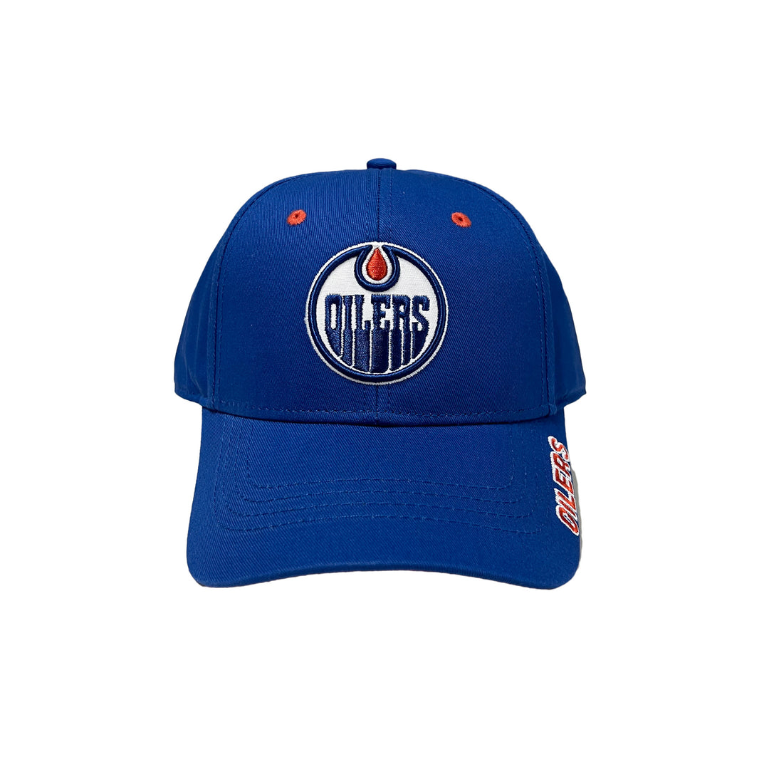 Edmonton Oilers American Needle Blue Royal & Orange Magnum Adjustable Hat