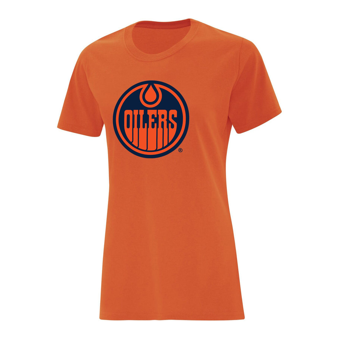 Edmonton Oilers Women's Alternate Logo Orange Tee