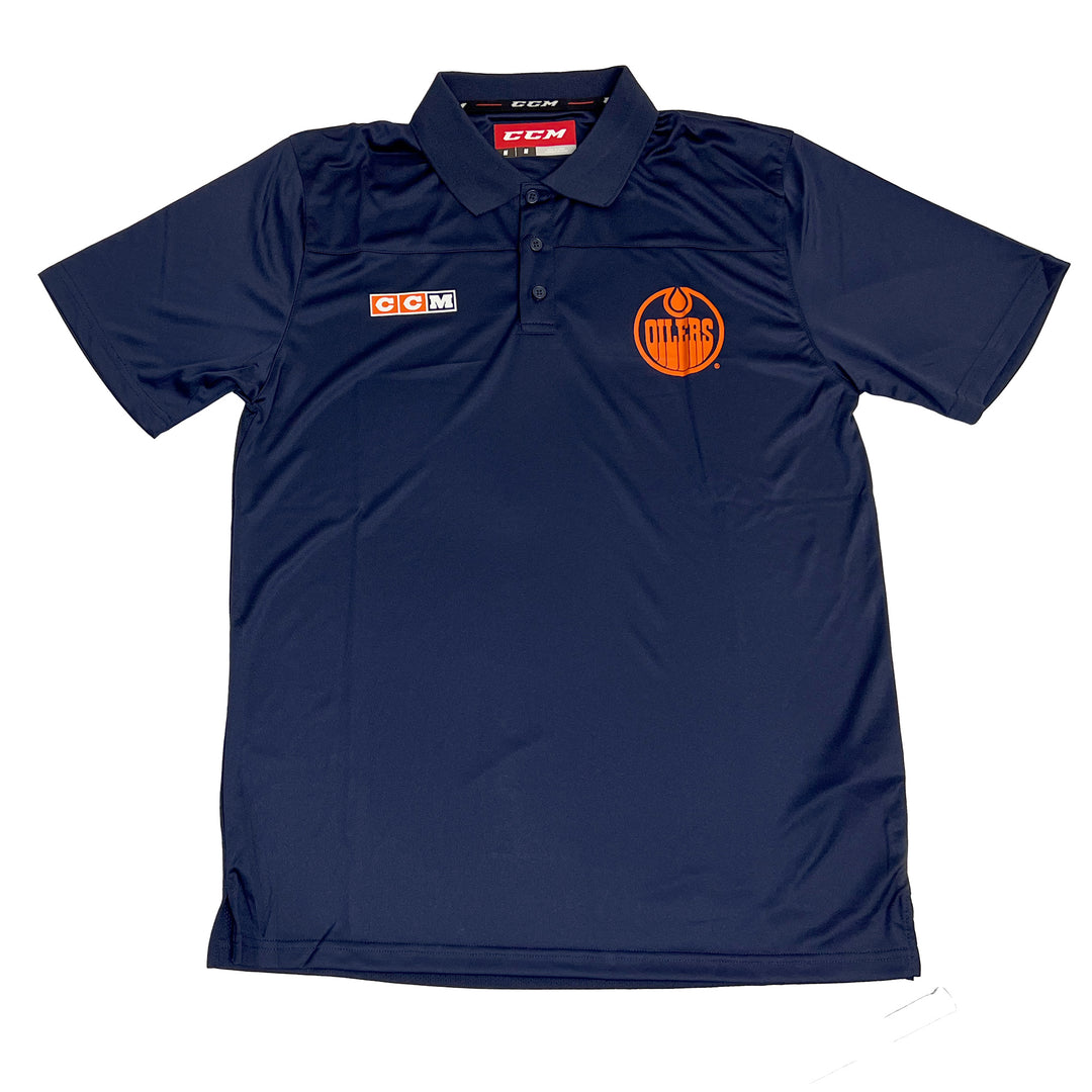 Edmonton Oilers Navy Alternate Logo Polo