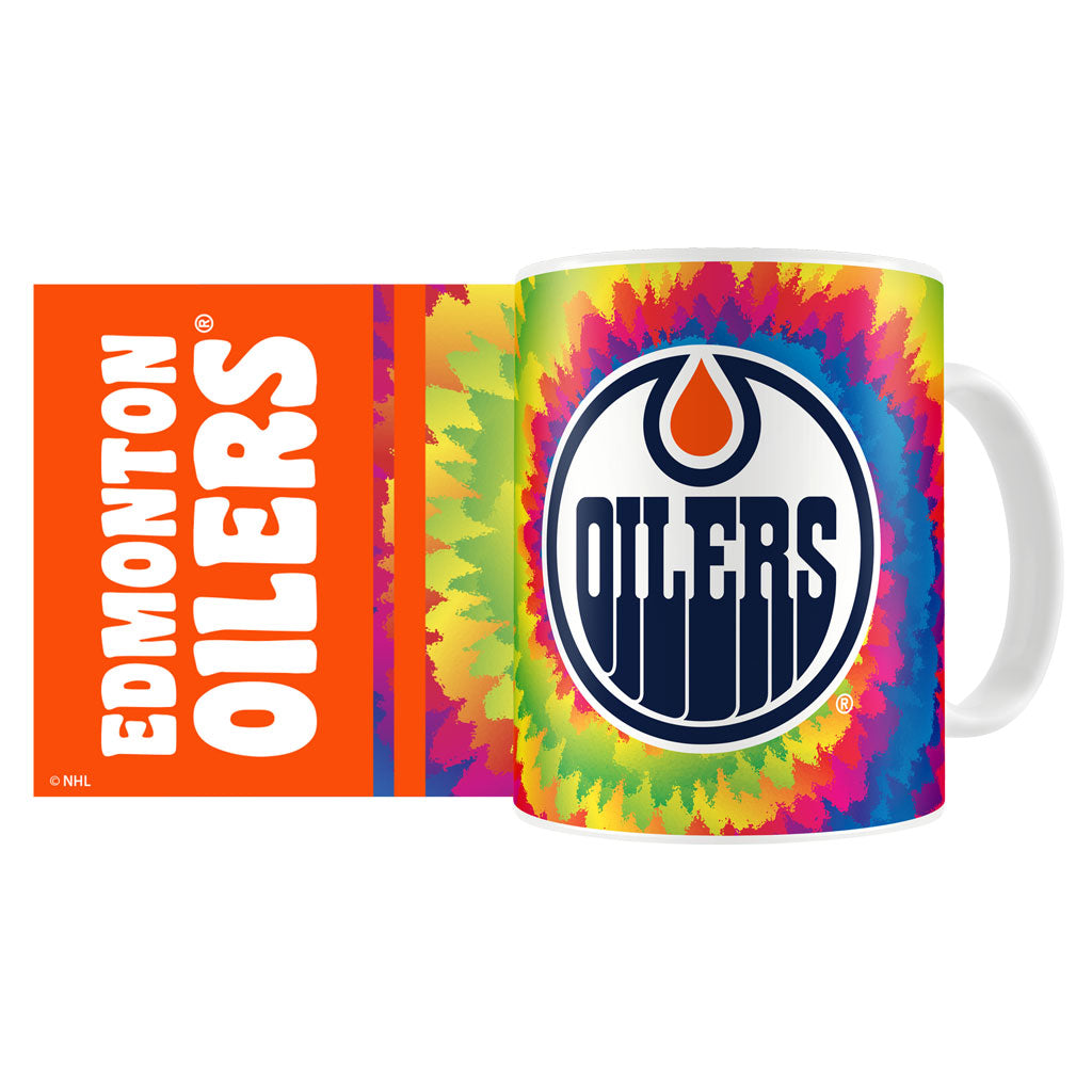 Edmonton Oilers Tie Dye 15 oz Sublimated Mug