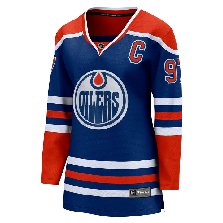 Connor McDavid Edmonton Oilers Women's Fanatics Breakaway Royal Blue Home Jersey