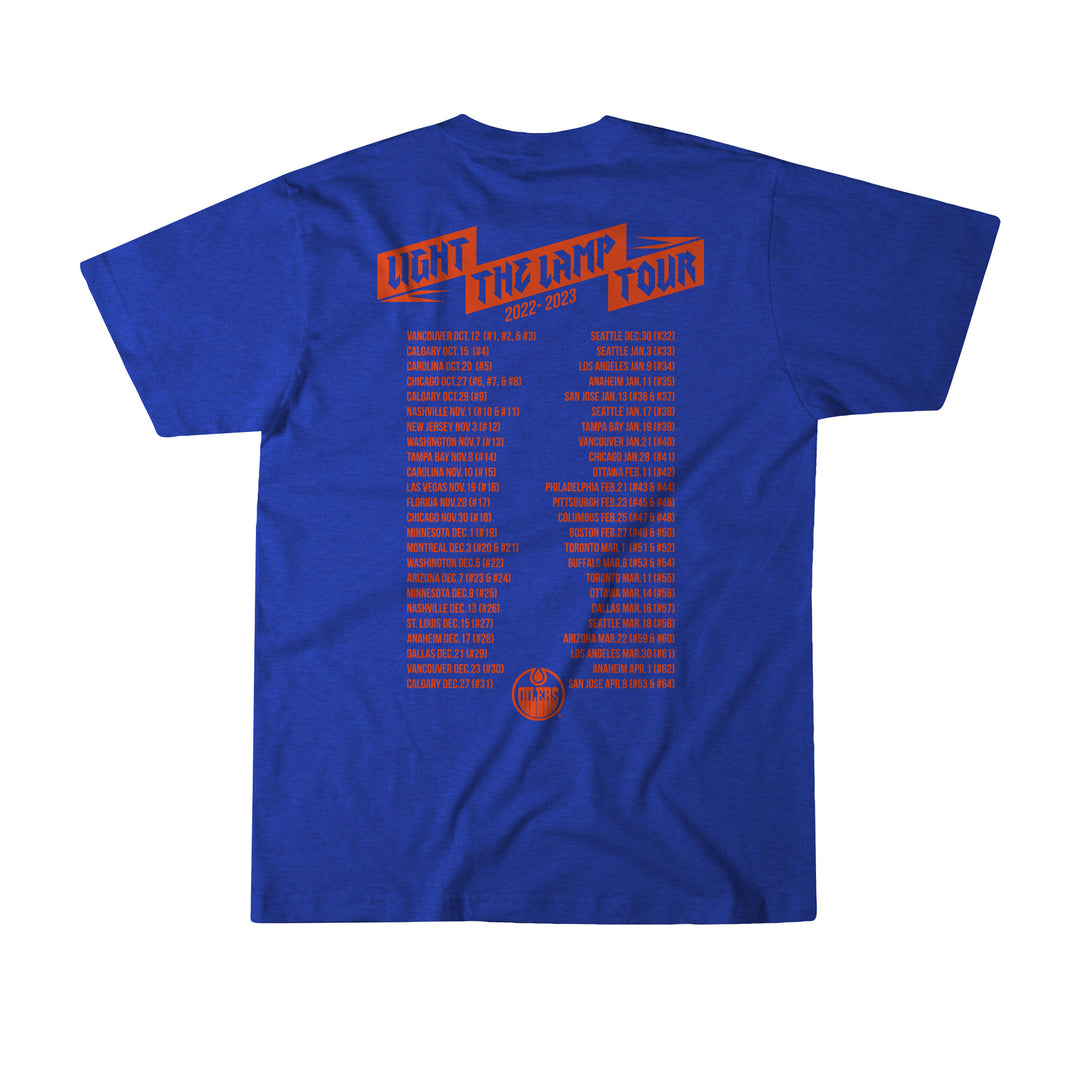 Connor McDavid Edmonton Oilers "Light the Lamp" Royal Tour T-Shirt