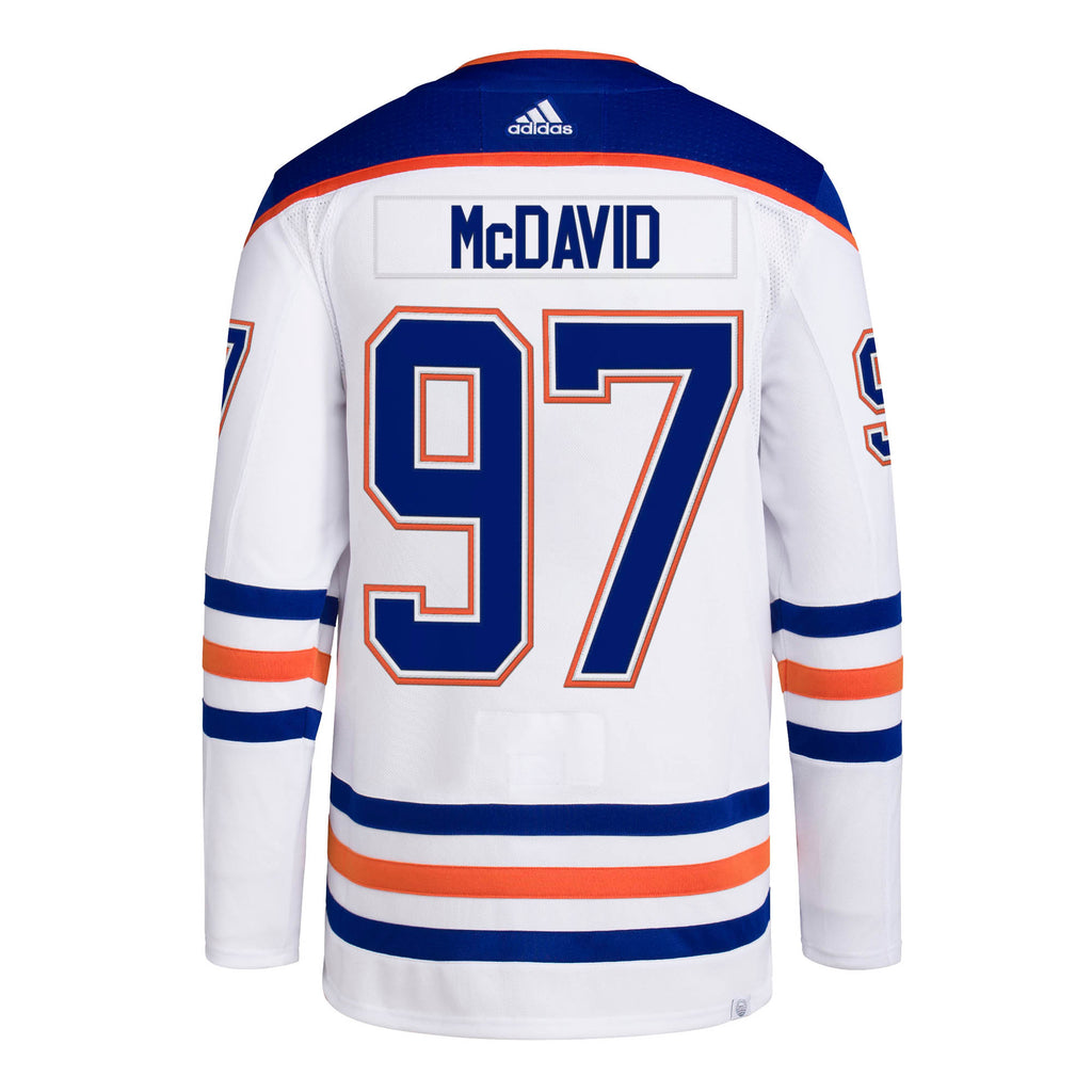 Connor McDavid Customizable Edmonton Oilers Adidas 2022 Primegreen Reverse Retro Authentic NHL Hockey Jersey - Reverse Retro / S/46