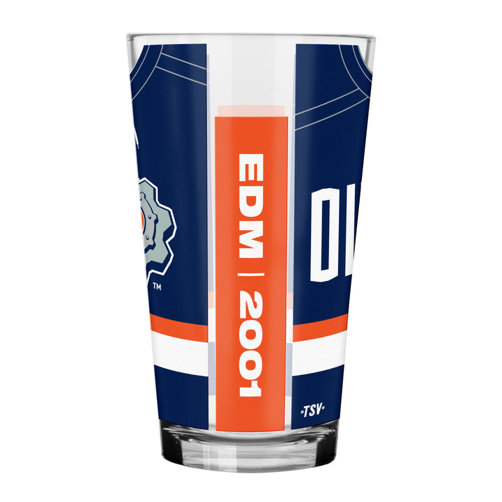 Edmonton Oilers Reverse Retro 16 oz Mixing Glass